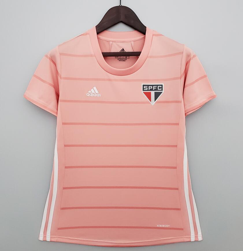 2021/22 Sao Paulo Women Pink Away Kit Soccer Jersey